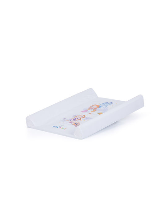 Chipolino Harte Wickelauflage Little Princess aus Stoff Weiß 50x70cm