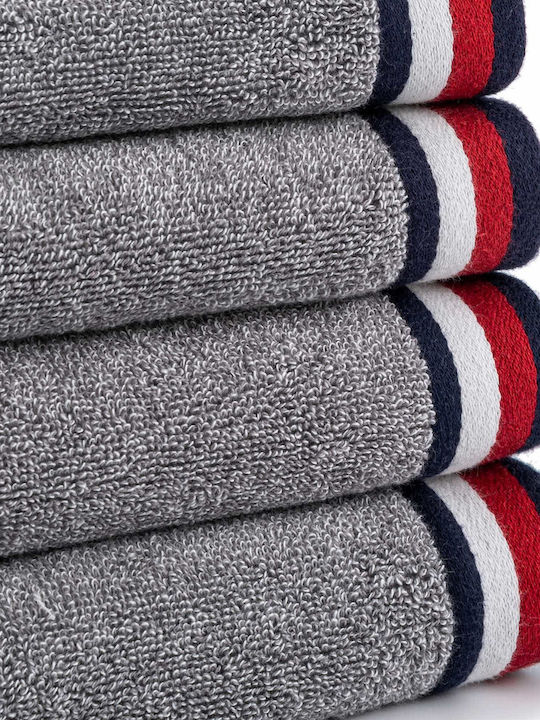 Tommy Hilfiger Πετσέτα Χεριών Teddy 40x60εκ. Navy Βάρους 540gr/m²