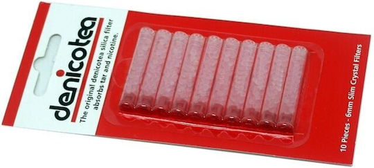 Denicotea Crystal Filters Filtre pentru țevi 6mm 10τμχ
