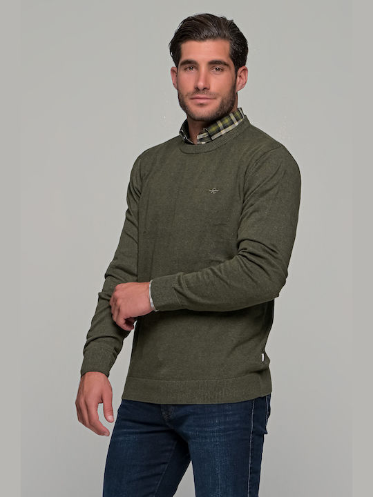 Gnious Men's Long Sleeve Sweater Khaki