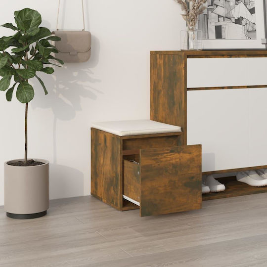Scaune Camera de zi Cu spațiu de depozitare Lemn Smoky Oak 40.5x40x40buc