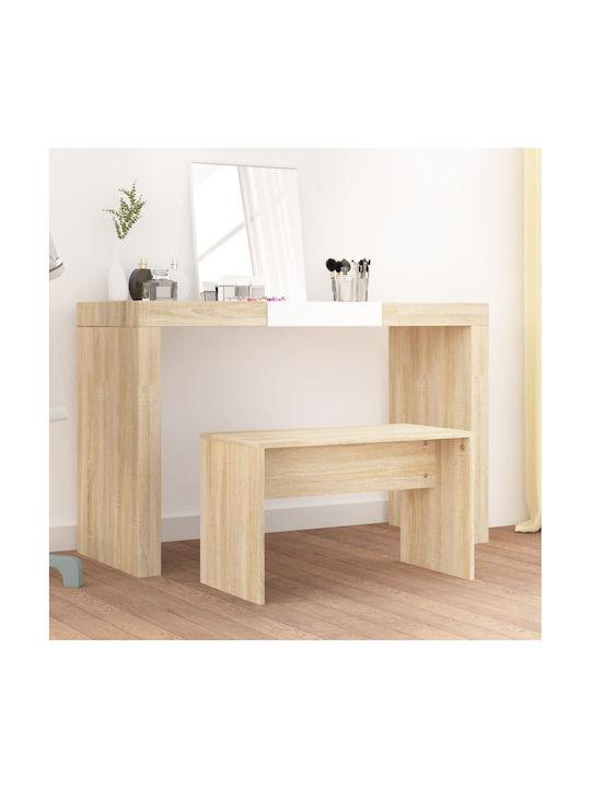 Stool Bench Stool Wooden Sonoma Oak 70x35x45cm