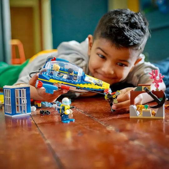 LEGO Lego City Водна Полицейска Детективска Мисия за 6+ Години 278 Бройки
