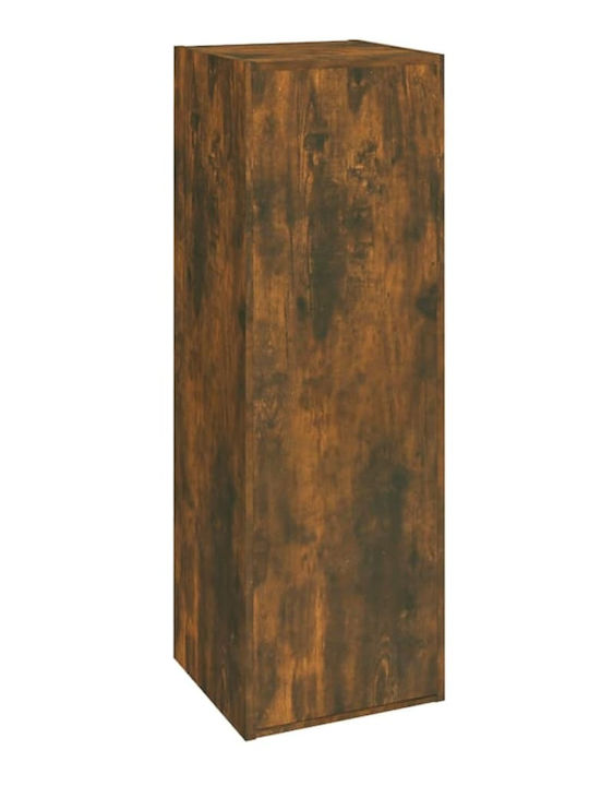 Living Room TV Unit Smoked Oak 8pcs L30.5xW30xH90cm