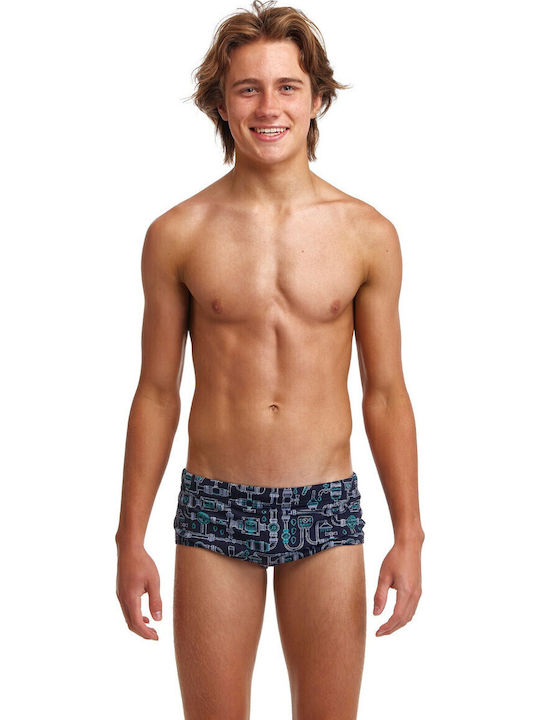 Funky Sidewinder Costum de baie pentru copii Slipi Negru Funky Sidewinder Costum de baie pentru copii Slipi Negru