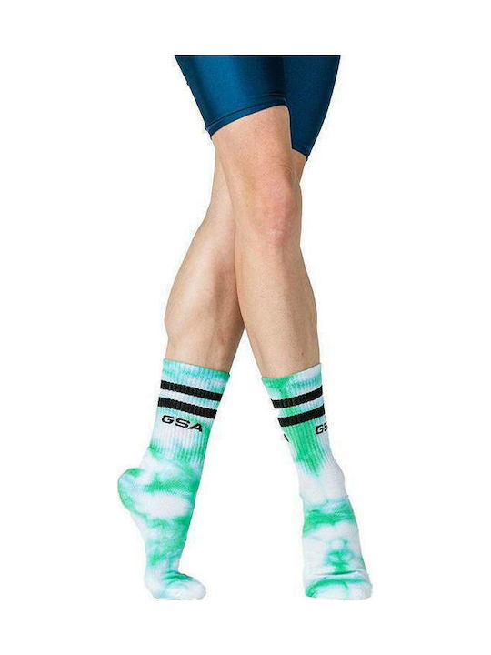 GSA Dye Tie Athletic Socks Green 1 Pair