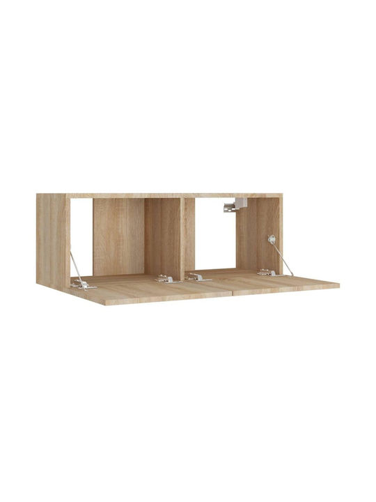 Living Room TV Unit Sonoma Oak 4pcs L80xW30xH30cm