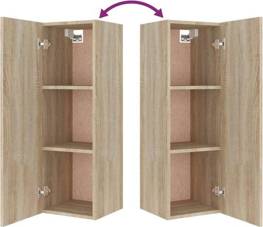 Животно помещение ТВ единица Sonoma Oak 5pcs Д80xШ30xВ30бр