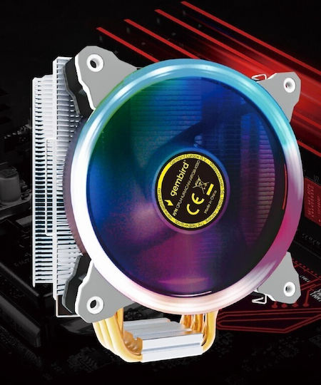 Gembird CPU-HURACAN-ARGB-X130 Ψύκτρα Επεξεργαστή για Socket 115x/1200/775 με ARGB Φωτισμό