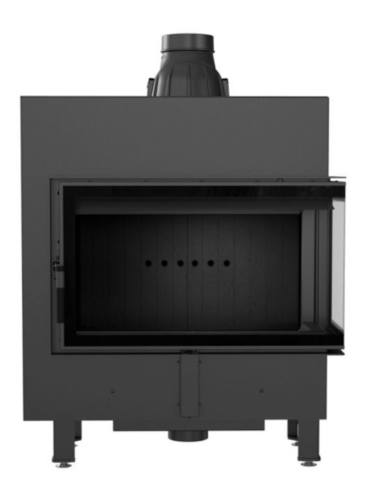 Kratki Lucy 14 SLIM P BS Black Енергийна вмъкната касета Дърво 10кВт Десен ъгъл с отваряща се врата