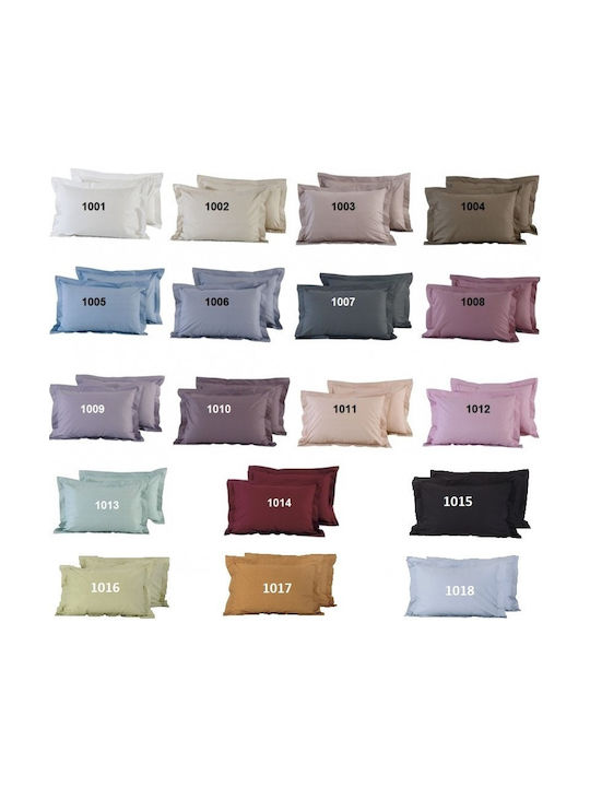 Das Home Best 1004 Pillowcase Set Oxford Brown 50x70cm.