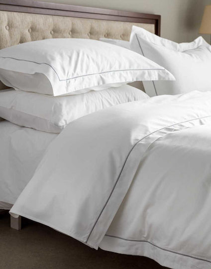 Vesta Home Ηρώ Σετ Μαξιλαροθήκες Oxford Λευκό 55x75εκ.
