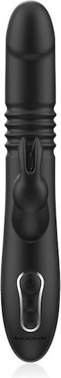 Dream Love Black & Silver Kenji Δονητής Rabbit με Απομακρυσμένο Έλεγχο Stimulating Vibe 24.5cm Black