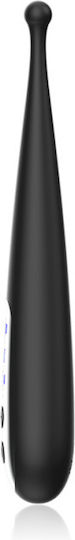 Dream Love Black & Silver Kenneth Clitoral Vibrator Stimulating Vibe 19cm Black