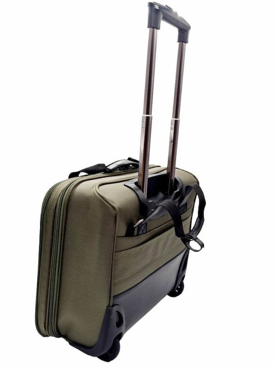 Mcan Underseat-Business 40/20 Cabin Hard Khaki Suitcase With 2 Wheels Height 34cm