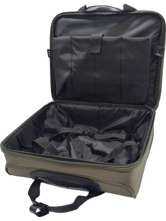Mcan Underseat-Business 40/20 Cabin Hard Khaki Suitcase With 2 Wheels Height 34cm