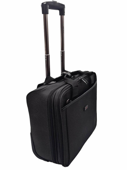 Mcan Underseat-Business 40/20 Cabin Hard Black Suitcase With 2 Wheels Height 34cm