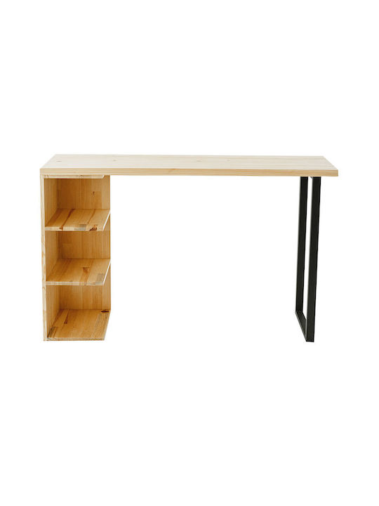Collins Table Bar from Solid Wood & Metal Pine tree 139x29x90cm