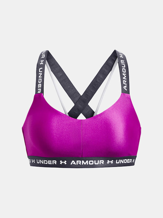 Crossback Frauen Sport-BHs Sport-BH Lila mit Polsterung