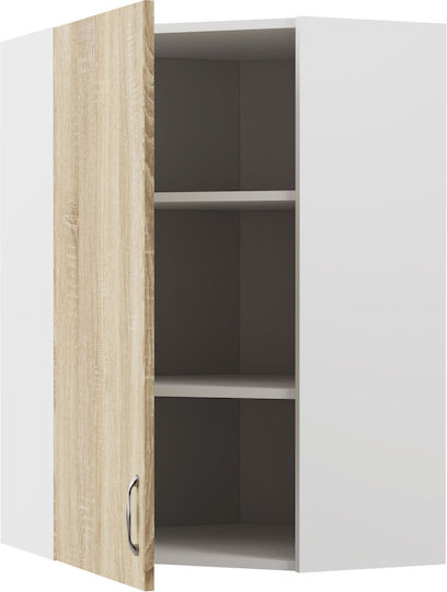 Modest Γωνιακό Ντουλάπι Κρεμαστό 60x60x92εκ. Modest Γωνιακό Ντουλάπι Κρεμαστό 60x60x92εκ.