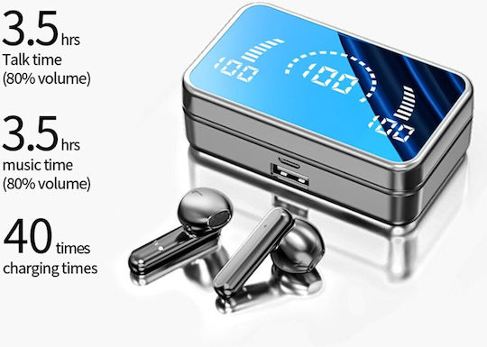 S20 Earbud Bluetooth Handsfree Căști cu Rezistență la Transpirație și Carcasă de Încărcare Negru