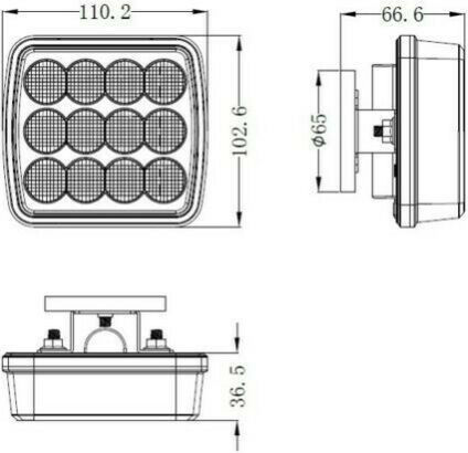 Set Abschleppen von Autos Wasserdicht mit Magnet 12V 2 Stück