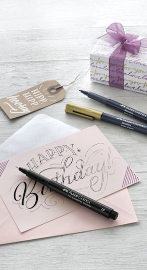 Faber-Castell Hand Lettering Μαρκαδόροι Καλλιγραφίας 0.3mm Σετ 12 χρώματα