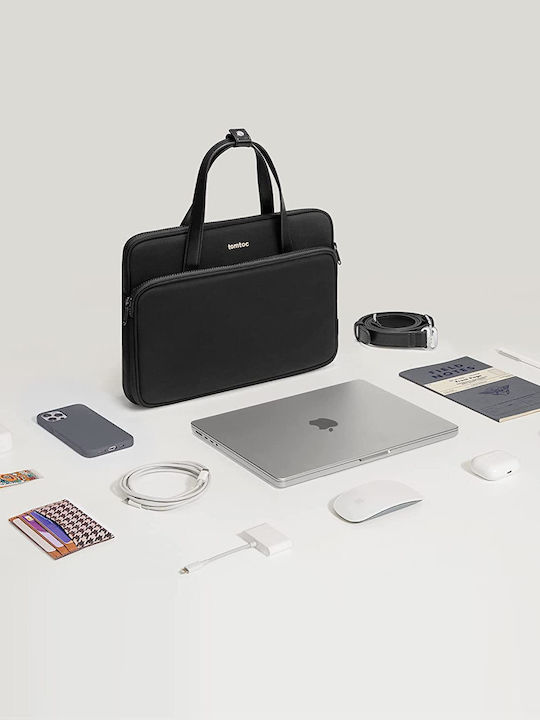 tomtoc Premium H22 Τσάντα Ώμου / Χειρός για Laptop 14" σε Μαύρο χρώμα
