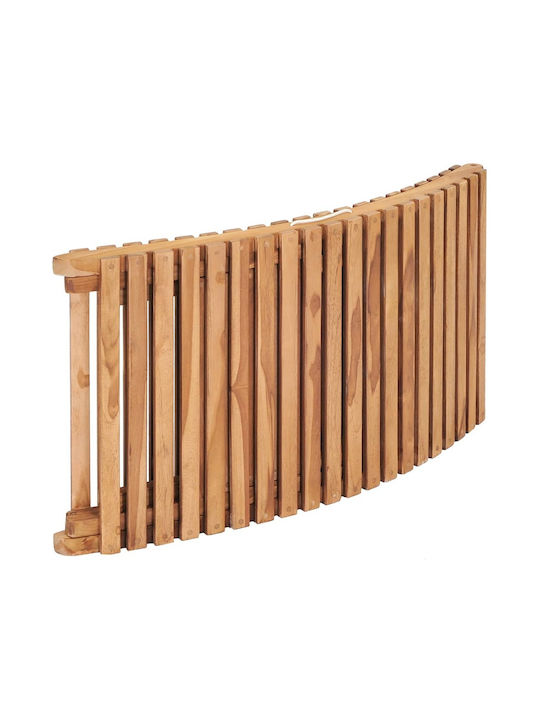 Ξαπλώστρα Ξύλινη με Μαξιλάρι Λευκή 2τμχ 175x50x55εκ.