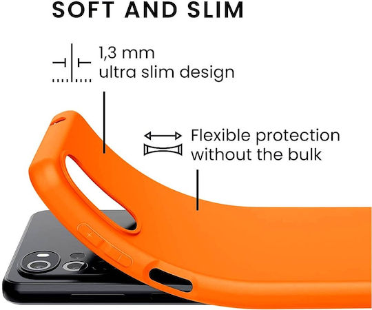KWmobile Задна корица Силикон 1.3мм Fruity Orange (Moto G22)