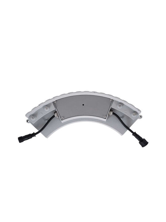 GloboStar Treelight Jina Outdoor Floor Lamp LED Wall Washer 18W with Warm White Light IP67 White