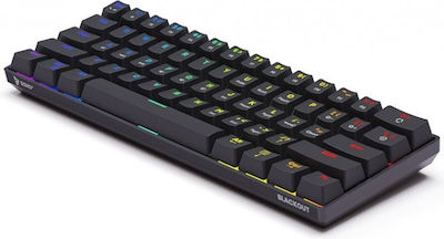 Savio Blackout Gaming Tastatură Mecanică 60% cu Outemu Brown switch-uri și iluminare RGB (Engleză US)