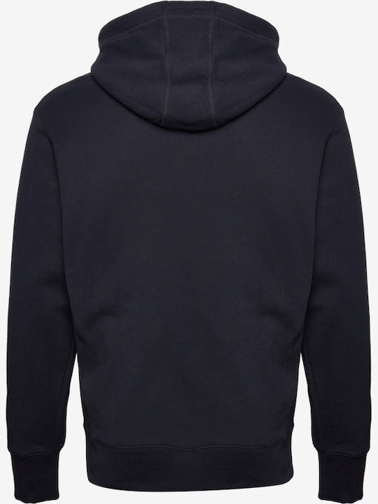 D2 Code Sweatshirt with Hood Navy