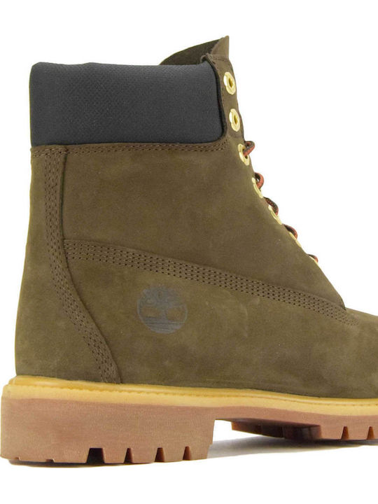 Premium 6 Zoll Leder Herrenstiefel Wasserdicht Braune