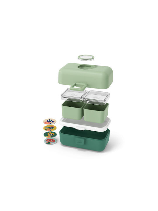 Monbento Tresor Δοχείο Φαγητού Πλαστικό Green Forest 800ml