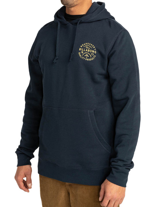Union Φούτερ με Κουκούλα Navy Μπλε