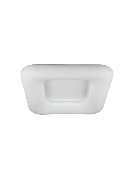 V-TAC Κλασική Μεταλλική Πλαφονιέρα Οροφής με Ενσωματωμένο LED σε Λευκό χρώμα 46cm