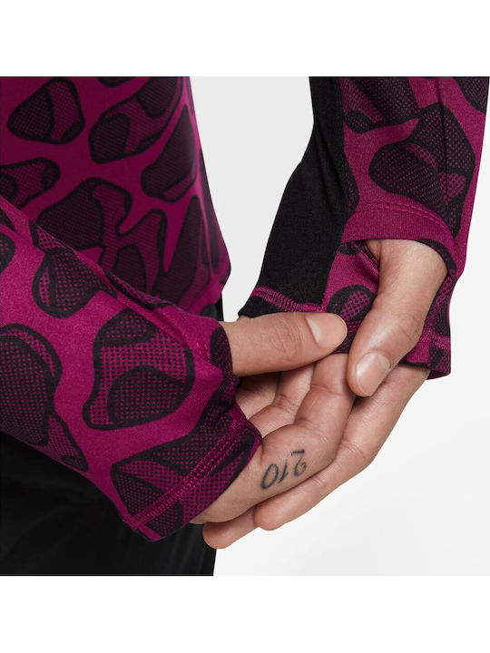 Dri-FIT Element Спортна Мъжка Тениска С Дълъг Ръкав Фуксия