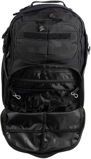 MRK Militärischer Rucksack Rucksack aus Polyester Schwarz 37Es