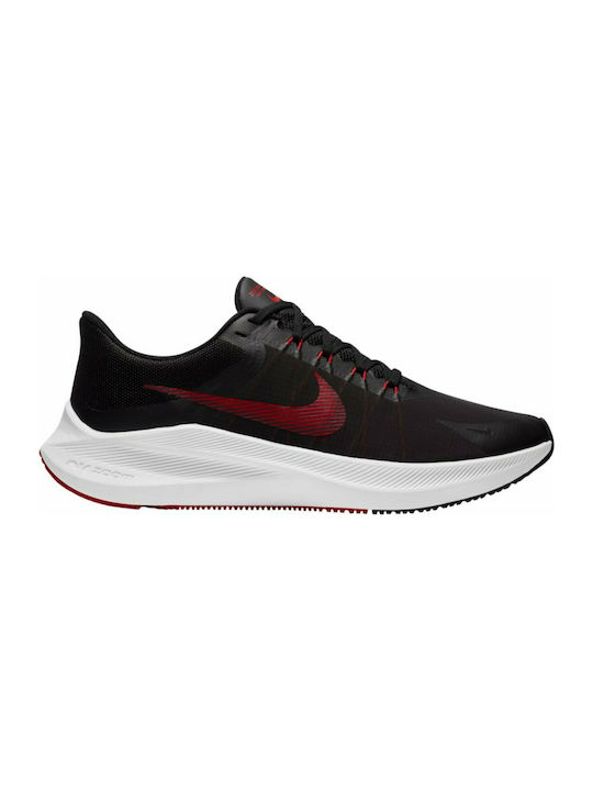 Winflo 8 Sport Shoes Running Black / University Red / Light Smoke Grey / White
