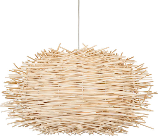 GloboStar Minorca Hängelampe Beige Glocke mit Fassung E27 60x60x35cm.
