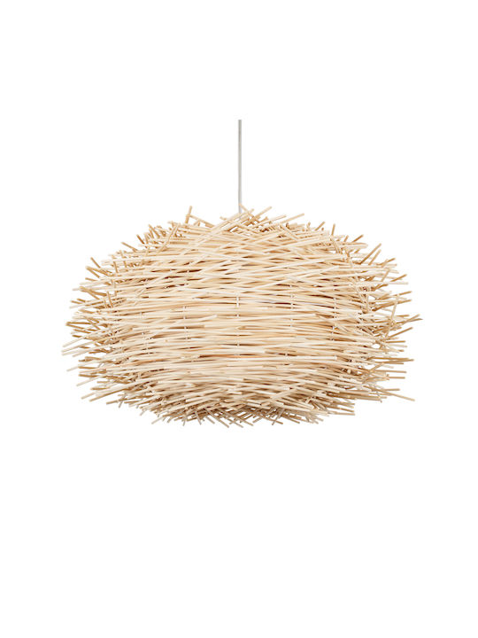 GloboStar Minorca Pendant Light Beige Bell with Socket E27 60x60x35cm