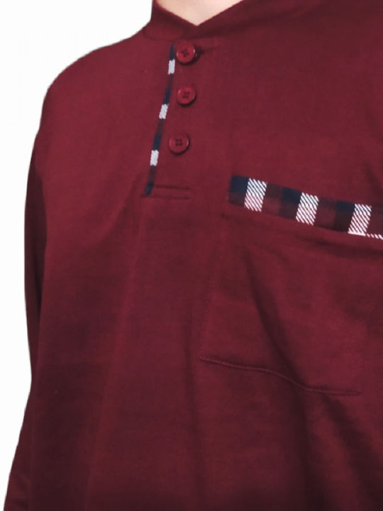 Pyjama-Männer-Sweatshirt mit karierter Hose und Trenchcoat