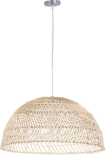 GloboStar Canary Ceiling Light Beige Boho Bell with E27 Socket 60x60x29cm