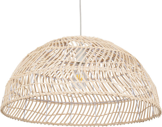 GloboStar Canary Ceiling Light Beige Boho Bell with E27 Socket 60x60x29cm