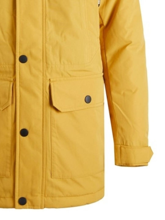 Kids' Parka Long with Hood Yellow