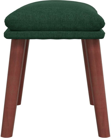 Sessel mit Fußhocker Dark Green 70x77x94cm