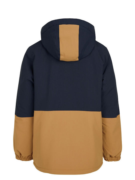 Waterproof Kids' Casual Jacket Short Windproof with Lining & Hood Multicolour