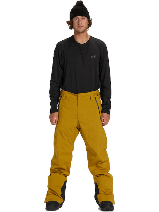 Billabong A/Div Compass 15K Insulated F6PM12BIF2-4944 Pantaloni de schi și snowboard pentru bărbați Ski & Snowboard Maro