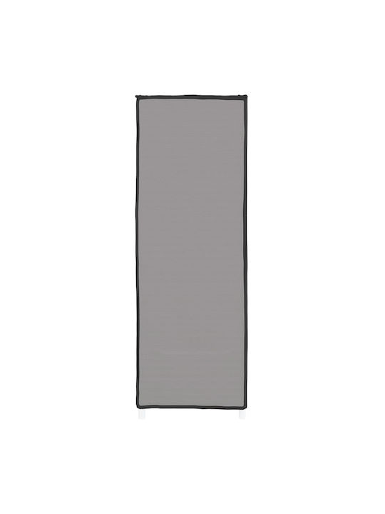 Stoff Schuhschrank mit 4 Regalen Gray L60xW28xH90cm